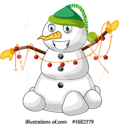 Royalty-Free (RF) Snowman Clipart Illustration by Morphart Creations - Stock Sample #1682579