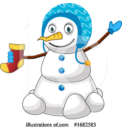 Royalty-Free (RF) Snowman Clipart Illustration by Morphart Creations - Stock Sample #1682583