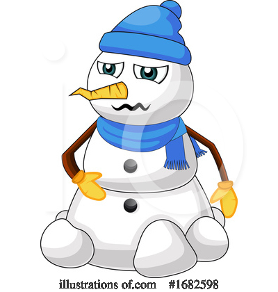 Royalty-Free (RF) Snowman Clipart Illustration by Morphart Creations - Stock Sample #1682598