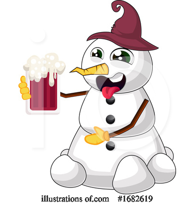 Royalty-Free (RF) Snowman Clipart Illustration by Morphart Creations - Stock Sample #1682619