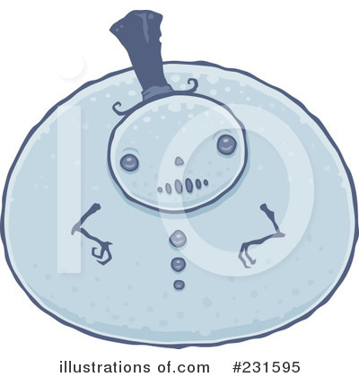 Royalty-Free (RF) Snowman Clipart Illustration by John Schwegel - Stock Sample #231595