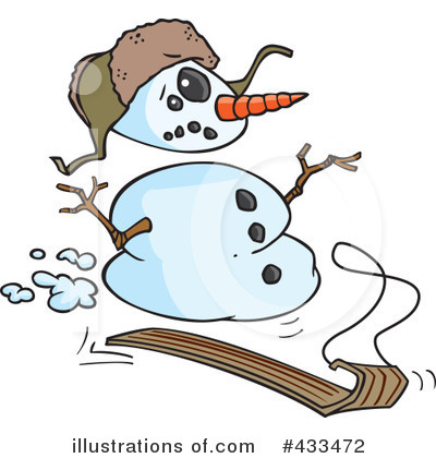 Sledding Clipart #433472 by toonaday