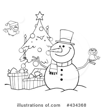 Christmas Tree Clipart #434368 by Hit Toon