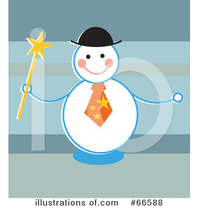 Royalty-Free (RF) Snowman Clipart Illustration by Prawny - Stock Sample #66588