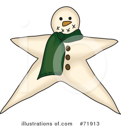 Royalty-Free (RF) Snowman Clipart Illustration by inkgraphics - Stock Sample #71913