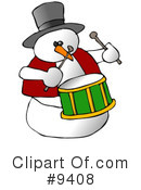 Snowman Clipart #9408 by djart