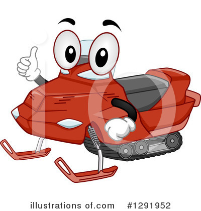 Royalty-Free (RF) Snowmobile Clipart Illustration by BNP Design Studio - Stock Sample #1291952