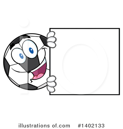Royalty-Free (RF) Soccer Ball Character Clipart Illustration by Hit Toon - Stock Sample #1402133