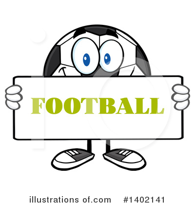 Royalty-Free (RF) Soccer Ball Character Clipart Illustration by Hit Toon - Stock Sample #1402141