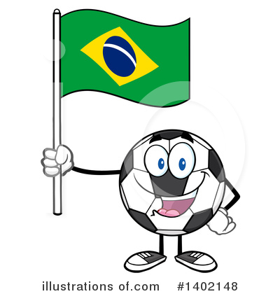 Royalty-Free (RF) Soccer Ball Character Clipart Illustration by Hit Toon - Stock Sample #1402148