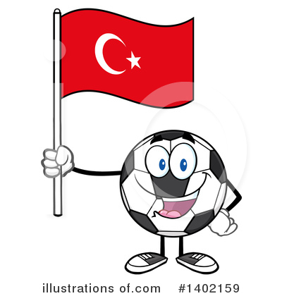 Turkey Flag Clipart #1402159 by Hit Toon