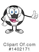 Soccer Ball Character Clipart #1402171 by Hit Toon