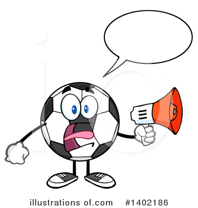 Royalty-Free (RF) Soccer Ball Character Clipart Illustration by Hit Toon - Stock Sample #1402186