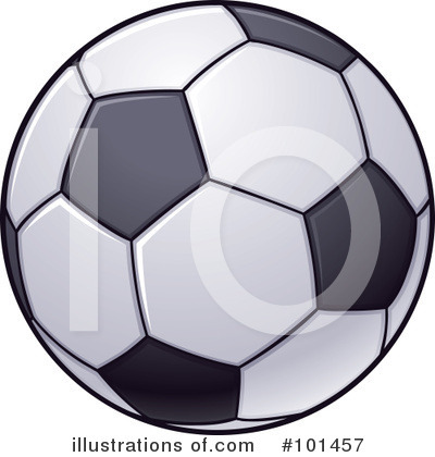 Royalty-Free (RF) Soccer Ball Clipart Illustration by John Schwegel - Stock Sample #101457