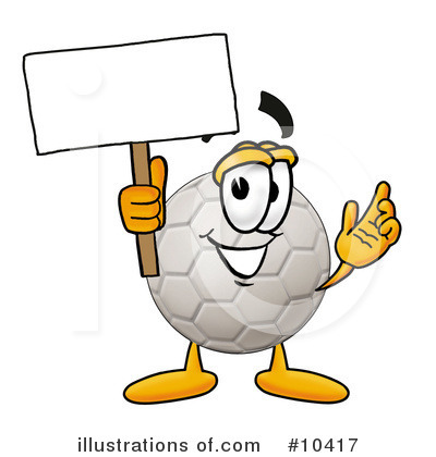 Royalty-Free (RF) Soccer Ball Clipart Illustration by Mascot Junction - Stock Sample #10417