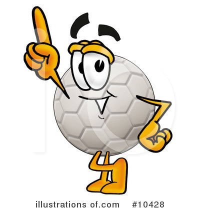 Royalty-Free (RF) Soccer Ball Clipart Illustration by Mascot Junction - Stock Sample #10428