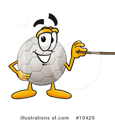 Royalty-Free (RF) Soccer Ball Clipart Illustration by Mascot Junction - Stock Sample #10429