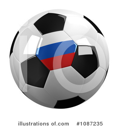 Royalty-Free (RF) Soccer Ball Clipart Illustration by stockillustrations - Stock Sample #1087235