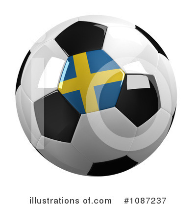 Royalty-Free (RF) Soccer Ball Clipart Illustration by stockillustrations - Stock Sample #1087237