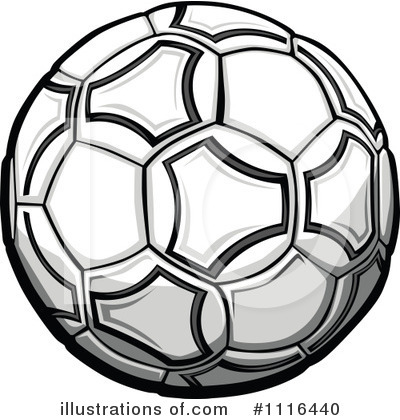 Royalty-Free (RF) Soccer Ball Clipart Illustration by Chromaco - Stock Sample #1116440
