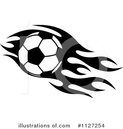Royalty-Free (RF) Soccer Ball Clipart Illustration by Vector Tradition SM - Stock Sample #1127254