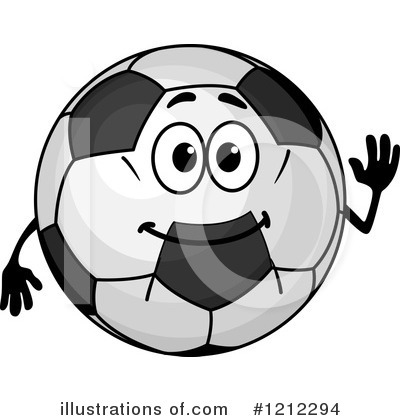 Royalty-Free (RF) Soccer Ball Clipart Illustration by Vector Tradition SM - Stock Sample #1212294