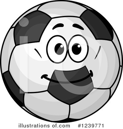 Royalty-Free (RF) Soccer Ball Clipart Illustration by Vector Tradition SM - Stock Sample #1239771