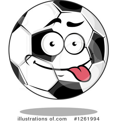 Royalty-Free (RF) Soccer Ball Clipart Illustration by Vector Tradition SM - Stock Sample #1261994
