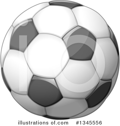 Football Clipart #1345556 by Liron Peer