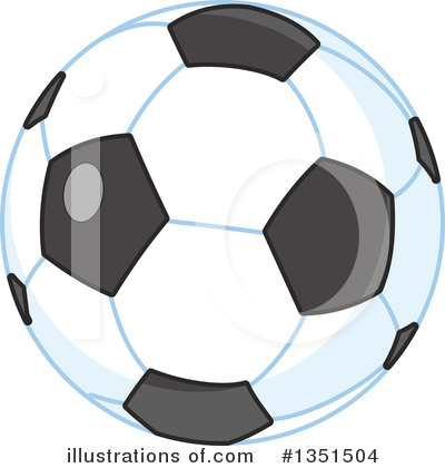 Royalty-Free (RF) Soccer Ball Clipart Illustration by Alex Bannykh - Stock Sample #1351504