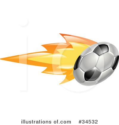 Royalty-Free (RF) Soccer Ball Clipart Illustration by AtStockIllustration - Stock Sample #34532
