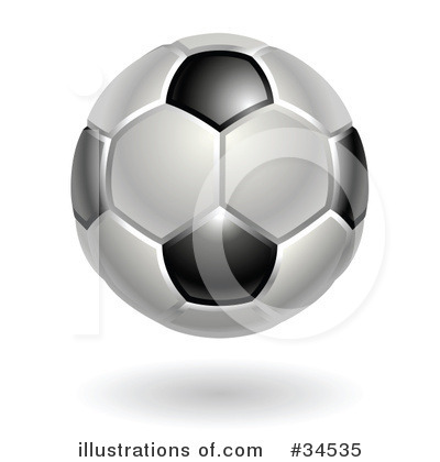 Royalty-Free (RF) Soccer Ball Clipart Illustration by AtStockIllustration - Stock Sample #34535