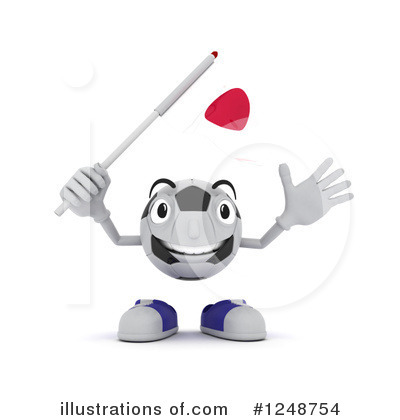 Royalty-Free (RF) Soccer Ball Mascot Clipart Illustration by KJ Pargeter - Stock Sample #1248754