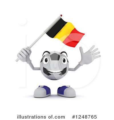 Royalty-Free (RF) Soccer Ball Mascot Clipart Illustration by KJ Pargeter - Stock Sample #1248765