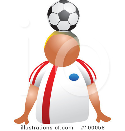 Royalty-Free (RF) Soccer Clipart Illustration by Prawny - Stock Sample #100058