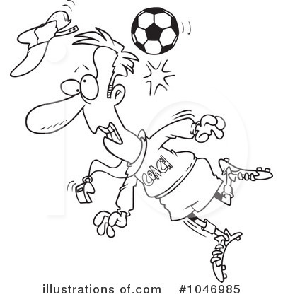 Royalty-Free (RF) Soccer Clipart Illustration by toonaday - Stock Sample #1046985