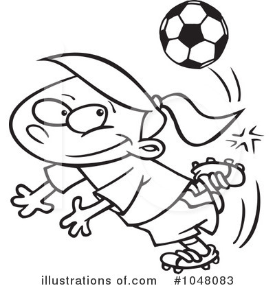 Royalty-Free (RF) Soccer Clipart Illustration by toonaday - Stock Sample #1048083