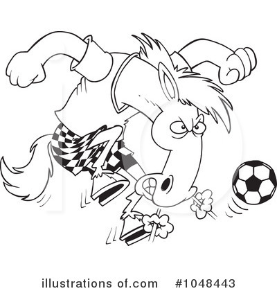 Royalty-Free (RF) Soccer Clipart Illustration by toonaday - Stock Sample #1048443