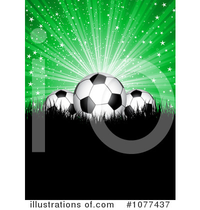 Football Clipart #1077437 by KJ Pargeter