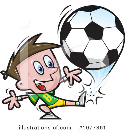 Royalty-Free (RF) Soccer Clipart Illustration by jtoons - Stock Sample #1077861