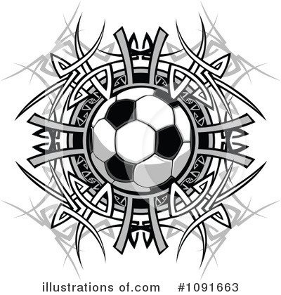 Royalty-Free (RF) Soccer Clipart Illustration by Chromaco - Stock Sample #1091663