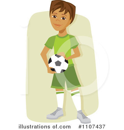 Royalty-Free (RF) Soccer Clipart Illustration by Amanda Kate - Stock Sample #1107437