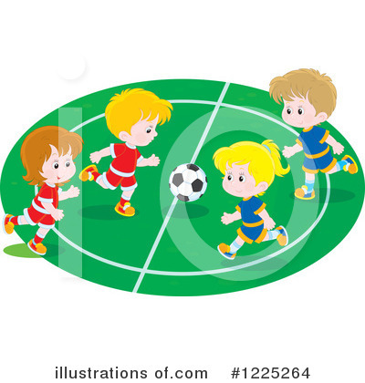 Soccer Clipart #1225264 by Alex Bannykh