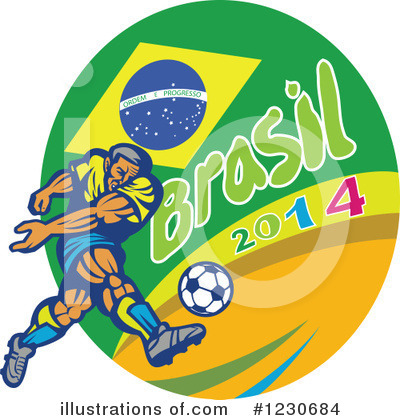 Royalty-Free (RF) Soccer Clipart Illustration by patrimonio - Stock Sample #1230684