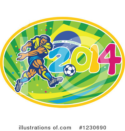 Royalty-Free (RF) Soccer Clipart Illustration by patrimonio - Stock Sample #1230690