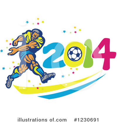 Royalty-Free (RF) Soccer Clipart Illustration by patrimonio - Stock Sample #1230691
