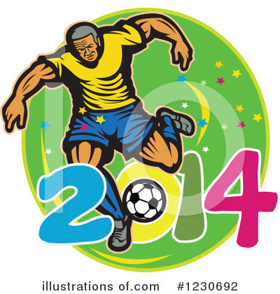 Royalty-Free (RF) Soccer Clipart Illustration by patrimonio - Stock Sample #1230692