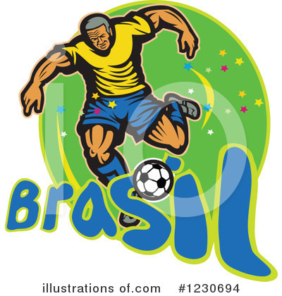 Royalty-Free (RF) Soccer Clipart Illustration by patrimonio - Stock Sample #1230694