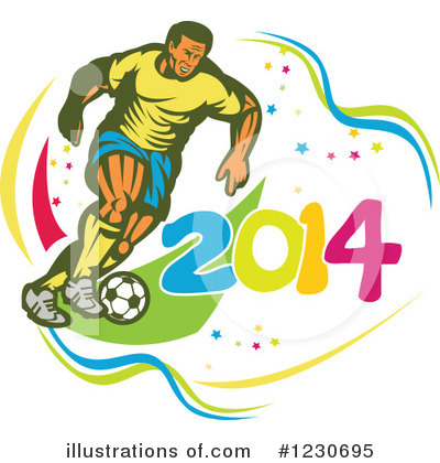 Royalty-Free (RF) Soccer Clipart Illustration by patrimonio - Stock Sample #1230695