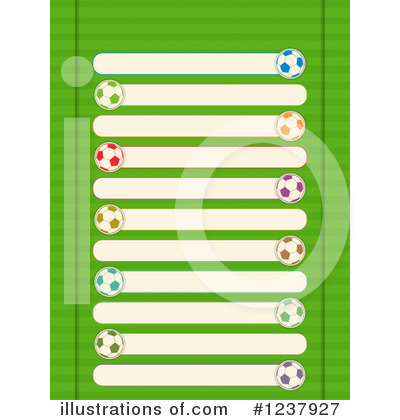 Royalty-Free (RF) Soccer Clipart Illustration by elaineitalia - Stock Sample #1237927